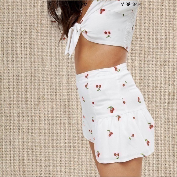 Honey Punch Tops - Cherry print SHORTS ONLY